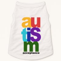 Autism Acceptance Colorful Doggie Tank