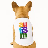 Autism Acceptance Colorful Doggie Tank