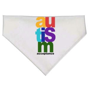 Autism Acceptance Colorful USA-Made Doggie Bandana