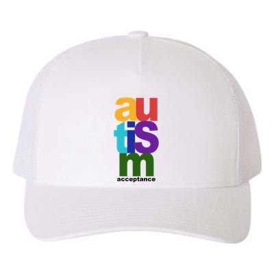 Autism Acceptance Colorful Yupoong Adult 5-Panel Trucker Hat