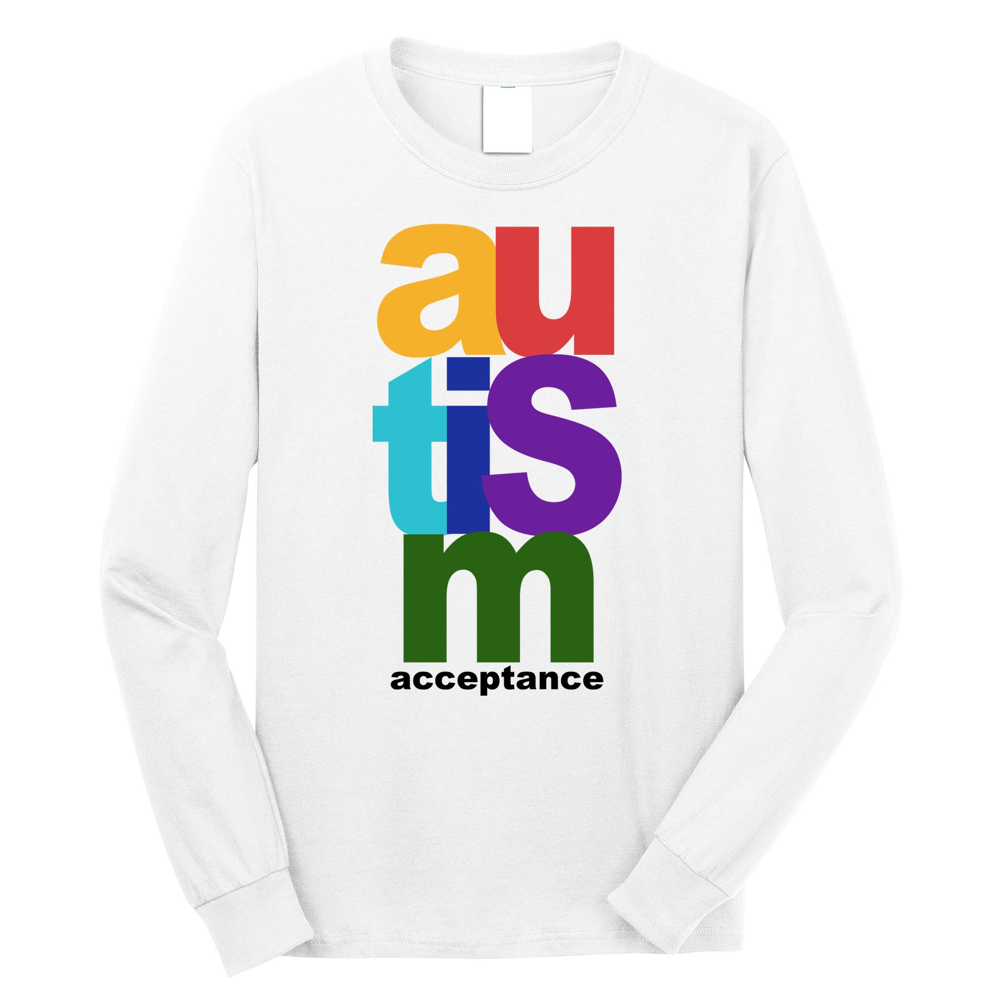Autism Acceptance Colorful Long Sleeve Shirt