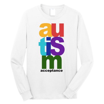 Autism Acceptance Colorful Long Sleeve Shirt