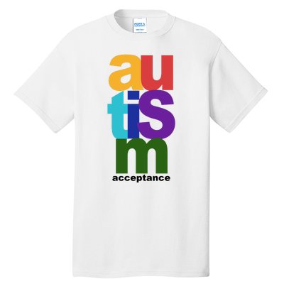 Autism Acceptance Colorful Tall T-Shirt