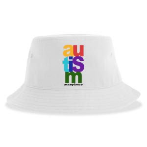 Autism Acceptance Colorful Sustainable Bucket Hat