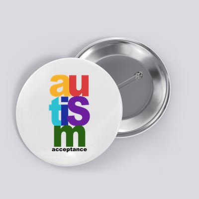 Autism Acceptance Colorful Button