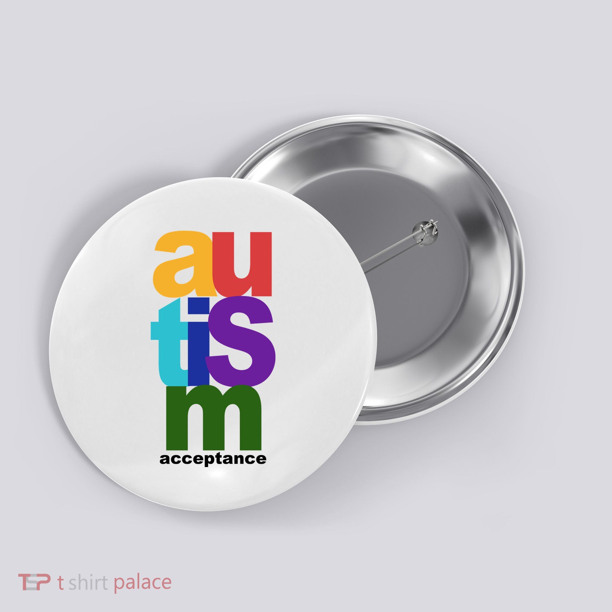 Autism Acceptance Colorful Button