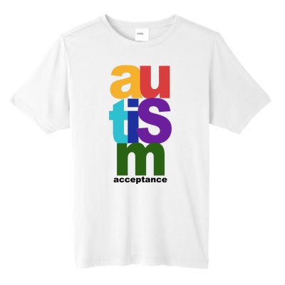 Autism Acceptance Colorful Tall Fusion ChromaSoft Performance T-Shirt