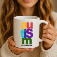 Autism Acceptance Colorful Mug
