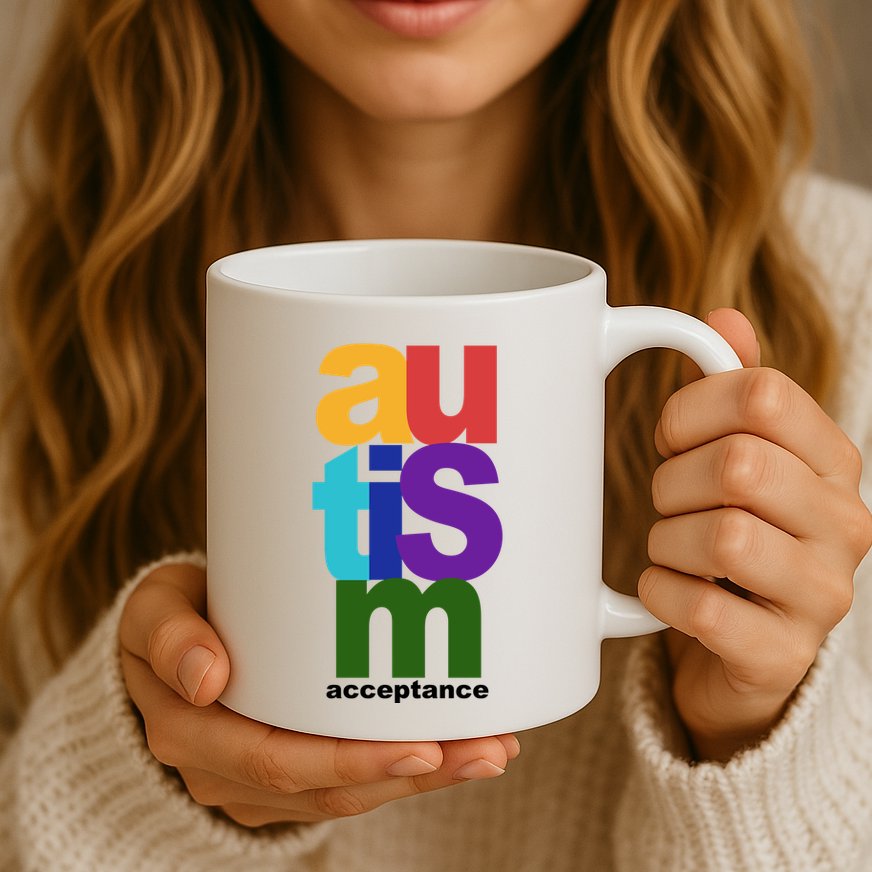 Autism Acceptance Colorful Mug