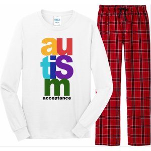 Autism Acceptance Colorful Long Sleeve Pajama Set