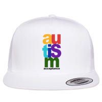 Autism Acceptance Colorful Flatbill Hat