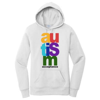 Autism Acceptance Colorful Women's Pullover Hoodie