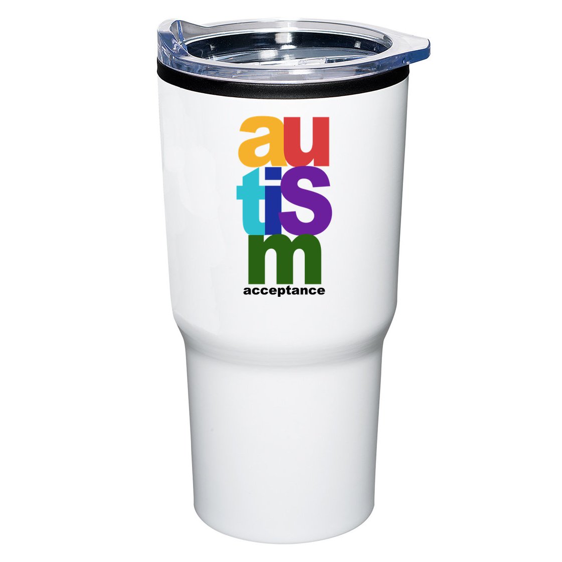 Autism Acceptance Colorful Tumbler