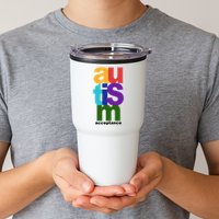 Autism Acceptance Colorful Tumbler