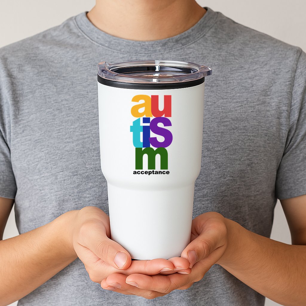Autism Acceptance Colorful Tumbler