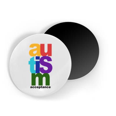 Autism Acceptance Colorful Magnet