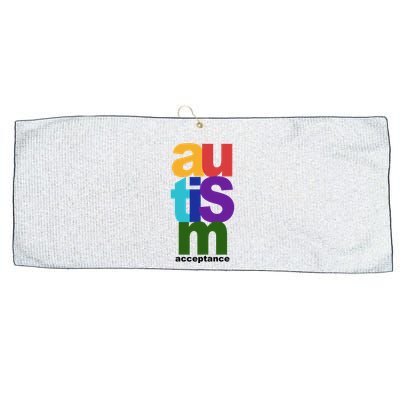 Autism Acceptance Colorful Large Microfiber Waffle Golf Towel