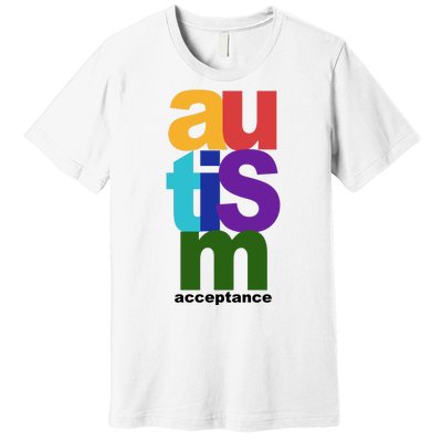 Autism Acceptance Colorful Premium T-Shirt