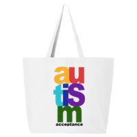 Autism Acceptance Colorful 25L Jumbo Tote