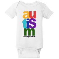 Autism Acceptance Colorful Baby Bodysuit