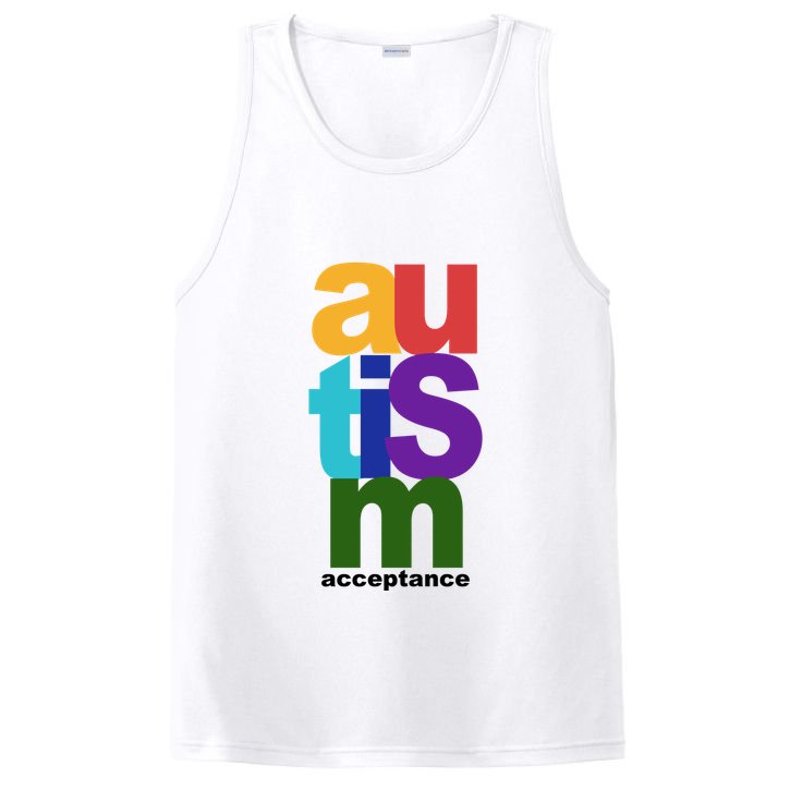 Autism Acceptance Colorful PosiCharge Competitor Tank