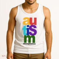 Autism Acceptance Colorful Tank Top