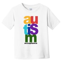 Autism Acceptance Colorful Toddler T-Shirt