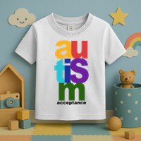 Autism Acceptance Colorful Toddler T-Shirt