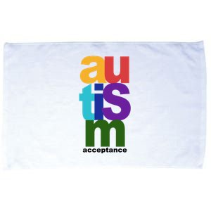 Autism Acceptance Colorful Microfiber Hand Towel