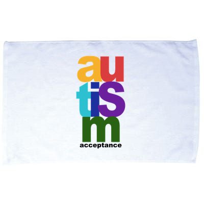 Autism Acceptance Colorful Microfiber Hand Towel