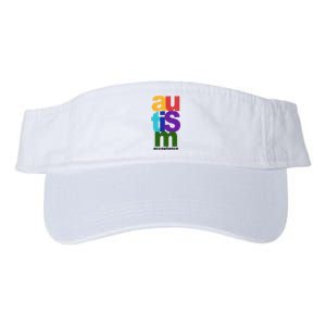 Autism Acceptance Colorful Valucap Bio-Washed Visor