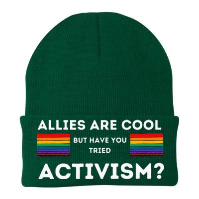 Allies Are Cool But Have You Tried Activism Pride Knit Cap Winter Beanie