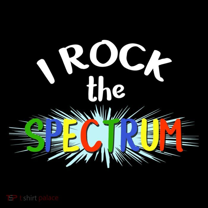 Autism Awareness Cute Gif I Rock The Spectrum Gift Tall T-Shirt