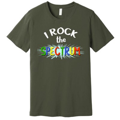 Autism Awareness Cute Gif I Rock The Spectrum Gift Premium T-Shirt