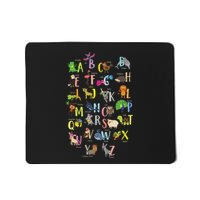 Alphabet Animals Cute Abcs Learning Study Learn Letters Mousepad