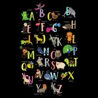 Alphabet Animals Cute Abcs Learning Study Learn Letters Mousepad