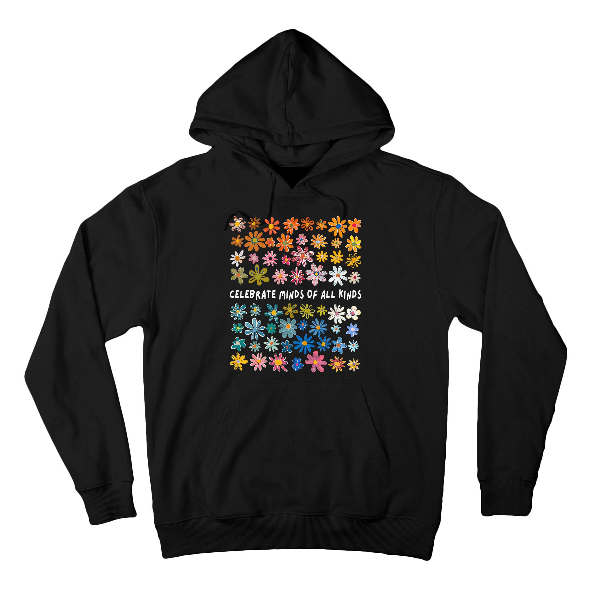 Autism Awareness Celebrate Minds Of All Kinds Wildflower Tall Hoodie