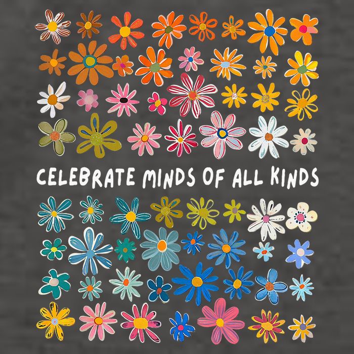 Autism Awareness Celebrate Minds Of All Kinds Wildflower Vector Backpack