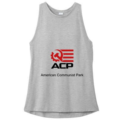 Acp American Communist Party Ladies PosiCharge Tri-Blend Wicking Tank