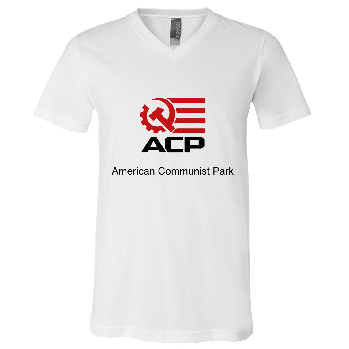 Acp American Communist Party V-Neck T-Shirt