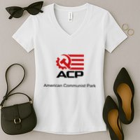 Acp American Communist Party Women's V-Neck T-Shirt