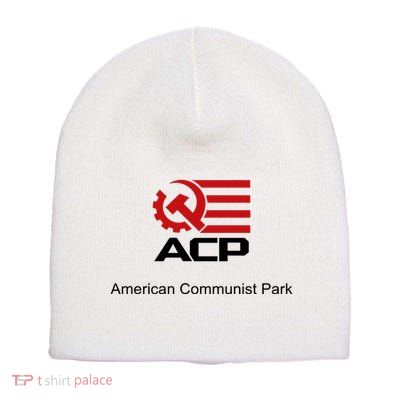 Acp American Communist Party Short Acrylic Beanie