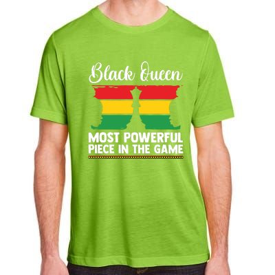 African American Chess Black Queen The Most Powerful Piece In The Game Adult ChromaSoft Performance T-Shirt