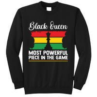 African American Chess Black Queen The Most Powerful Piece In The Game Sweatshirt