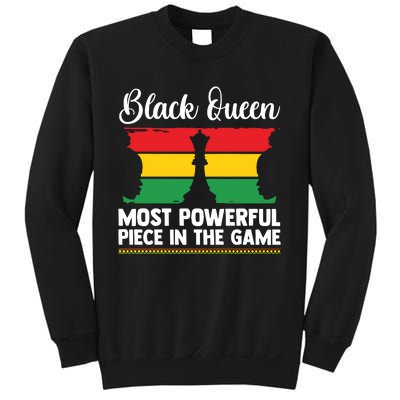 African American Chess Black Queen The Most Powerful Piece In The Game Sweatshirt