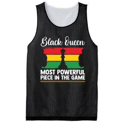 African American Chess Black Queen The Most Powerful Piece In The Game Mesh Reversible Basketball Jersey Tank