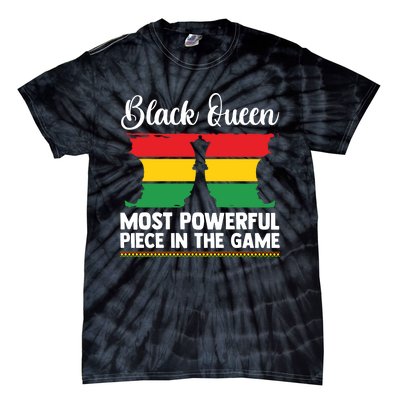 African American Chess Black Queen The Most Powerful Piece In The Game Tie-Dye T-Shirt