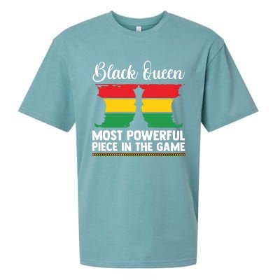 African American Chess Black Queen The Most Powerful Piece In The Game Sueded Cloud Jersey T-Shirt