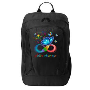 Autism Awareness Colorful Butterfly City Backpack