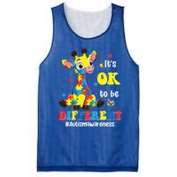 Autism Awareness Cute Giraffe Animals Cute Gift Mesh Reversible Basketball Jersey Tank